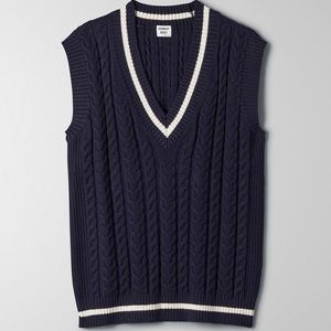 Aritzia Sunday Best Winston Sweater Vest XXS